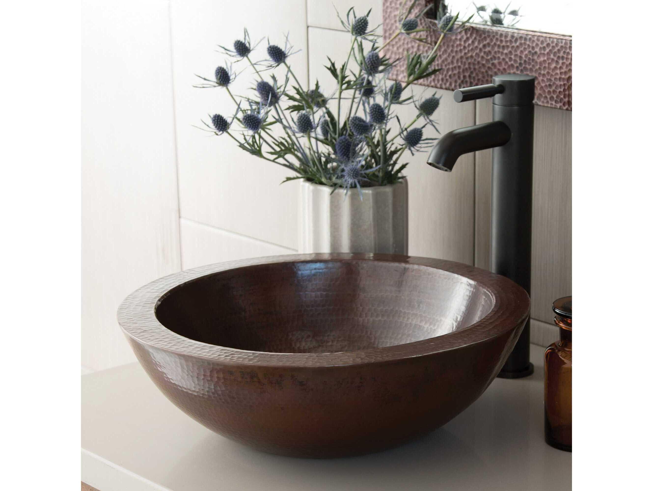 Native Trails Laguna Antique Copper Bathroom Sink
