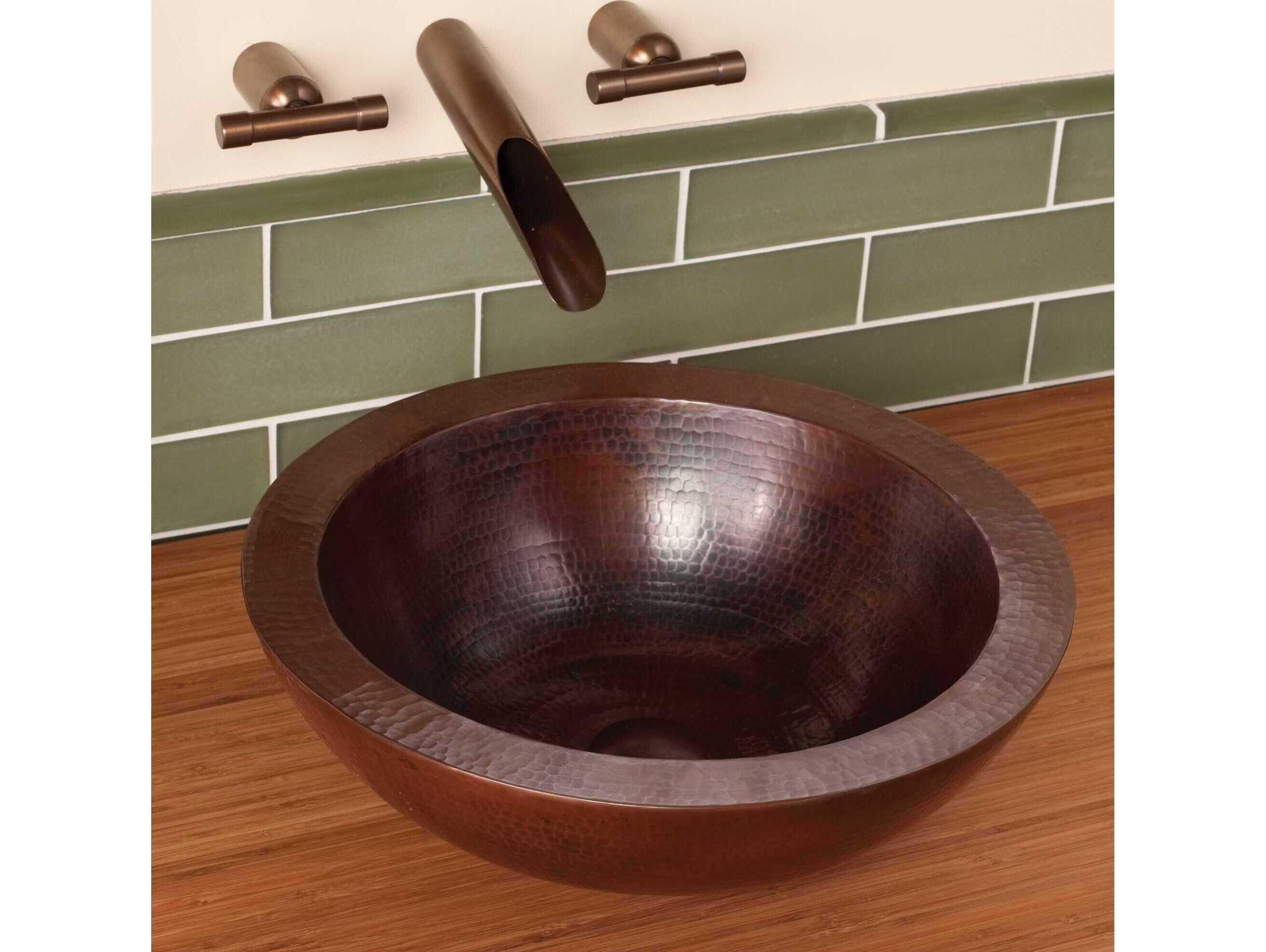 Native Trails Laguna Antique Copper Bathroom Sink