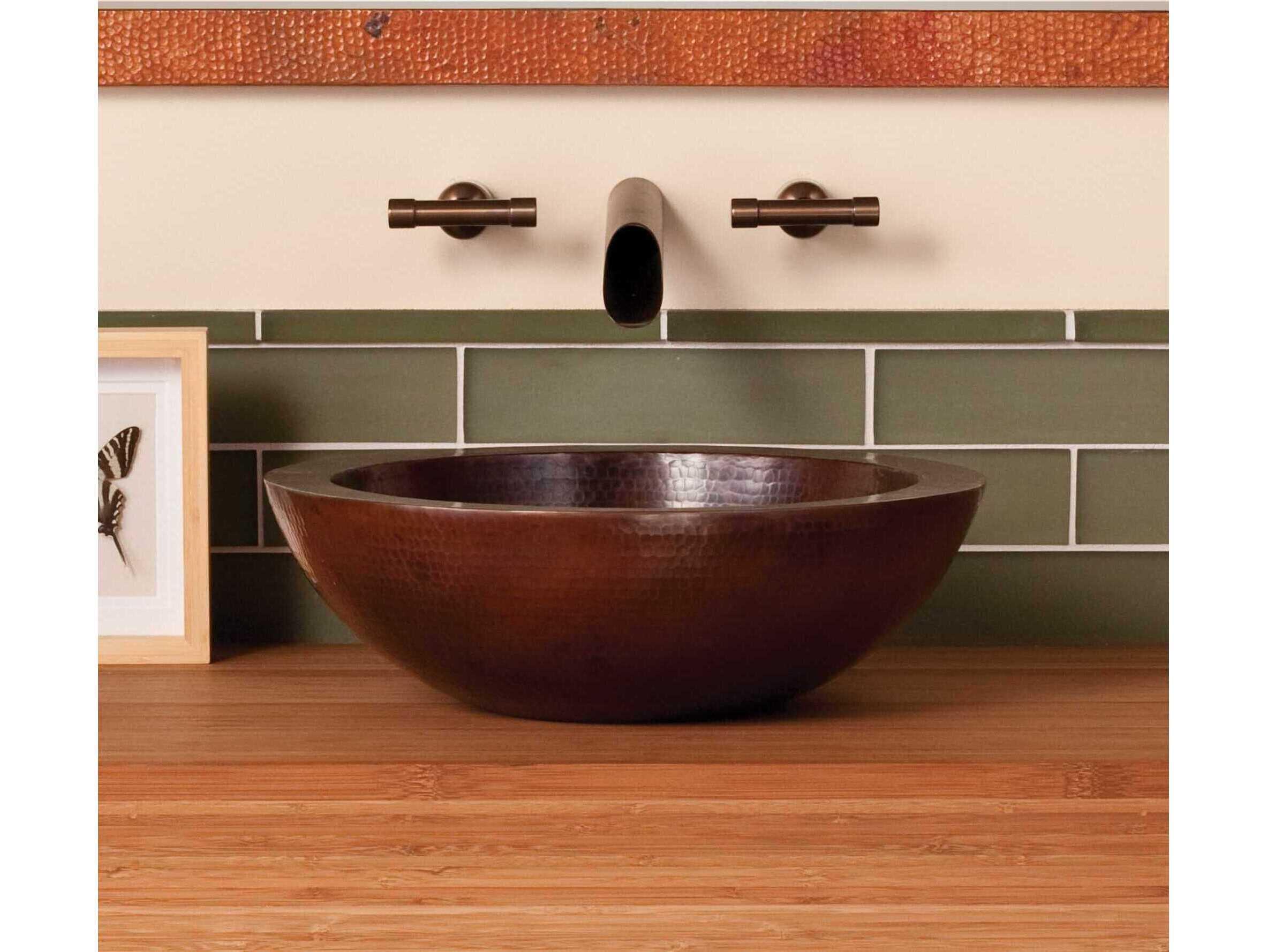 Native Trails Laguna Antique Copper Bathroom Sink