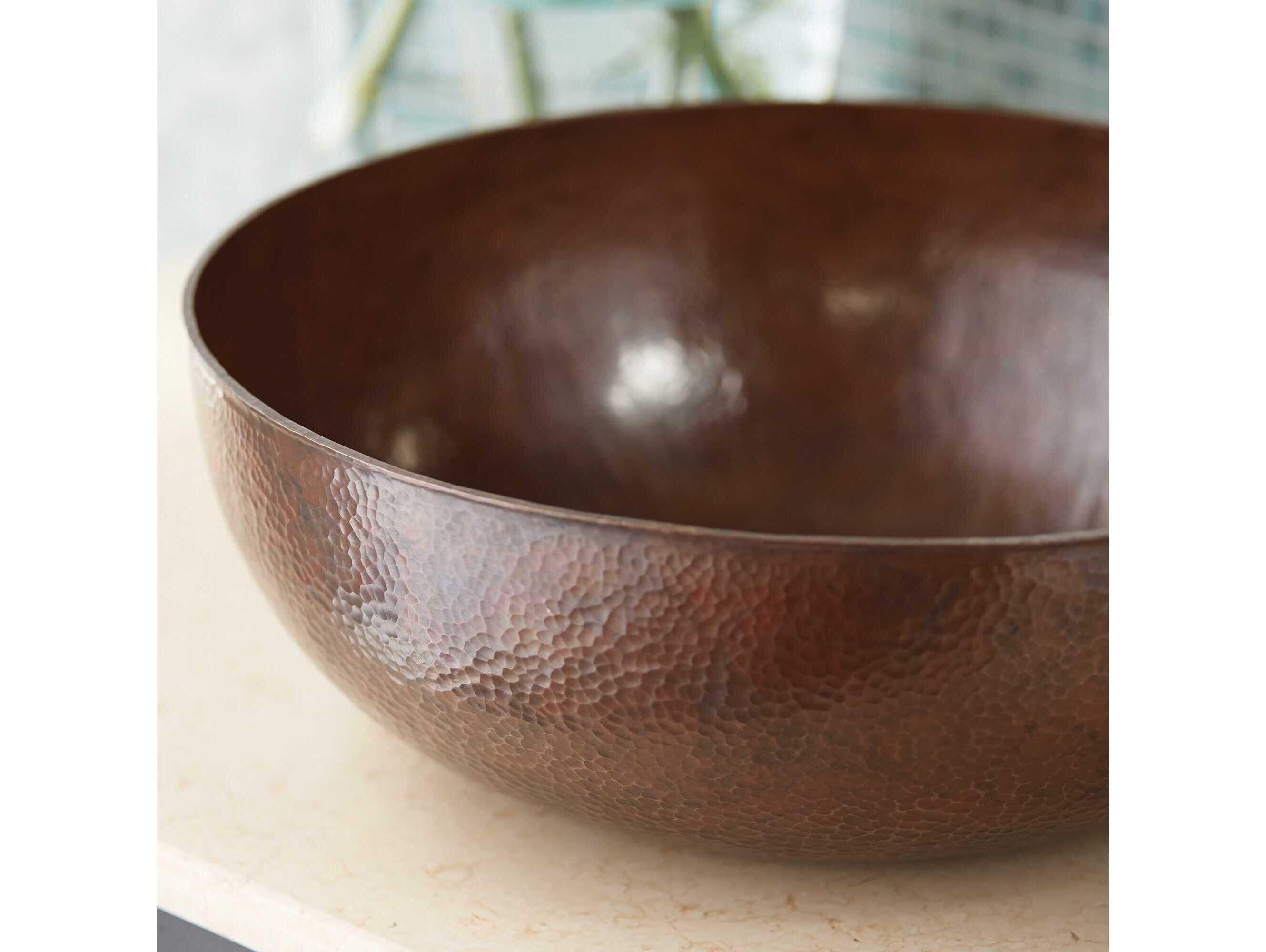 Native Trails Maestro Round Antique Copper Bathroom Sink