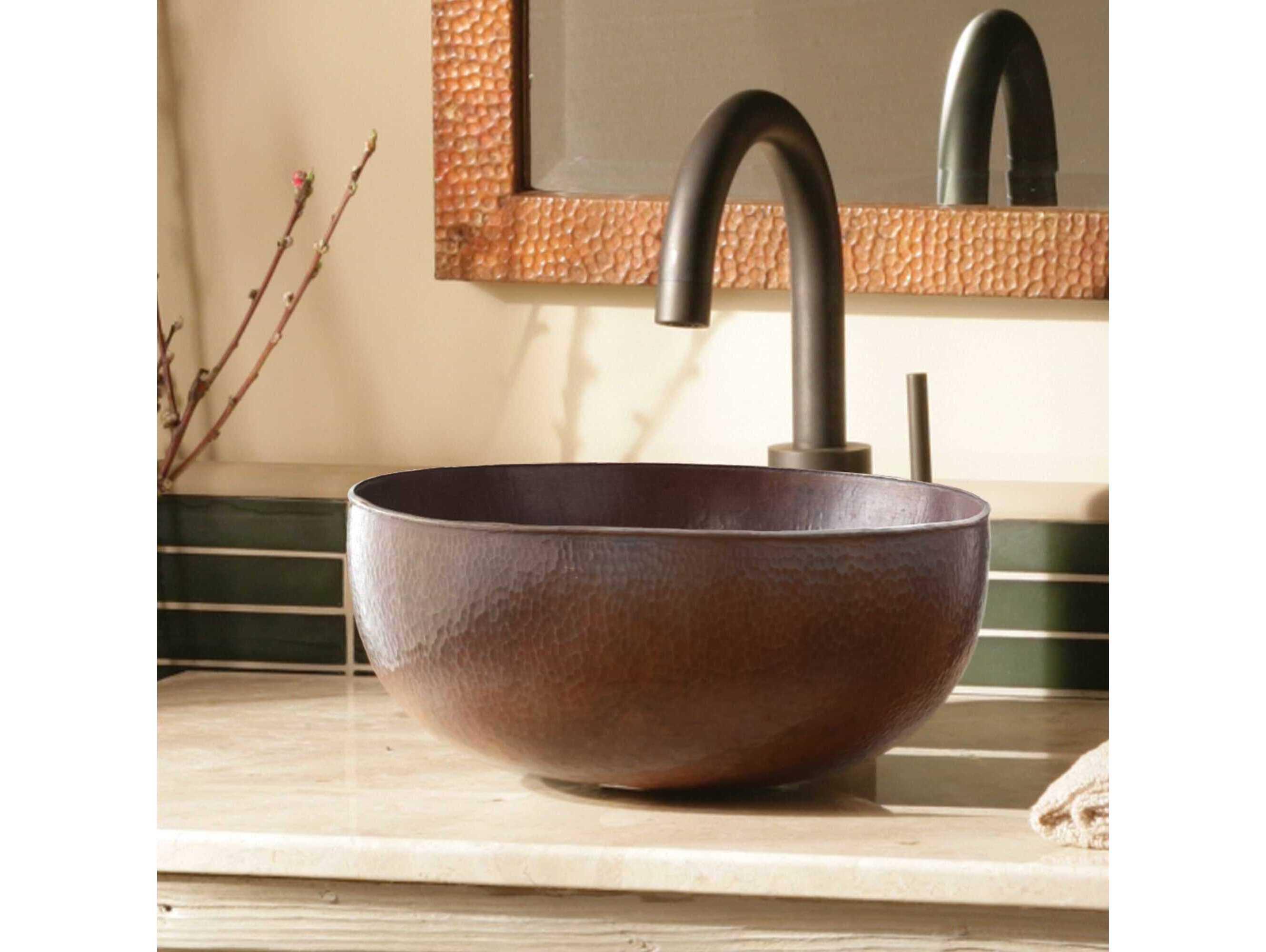 Native Trails Maestro Petit Antique Copper Bathroom Sink