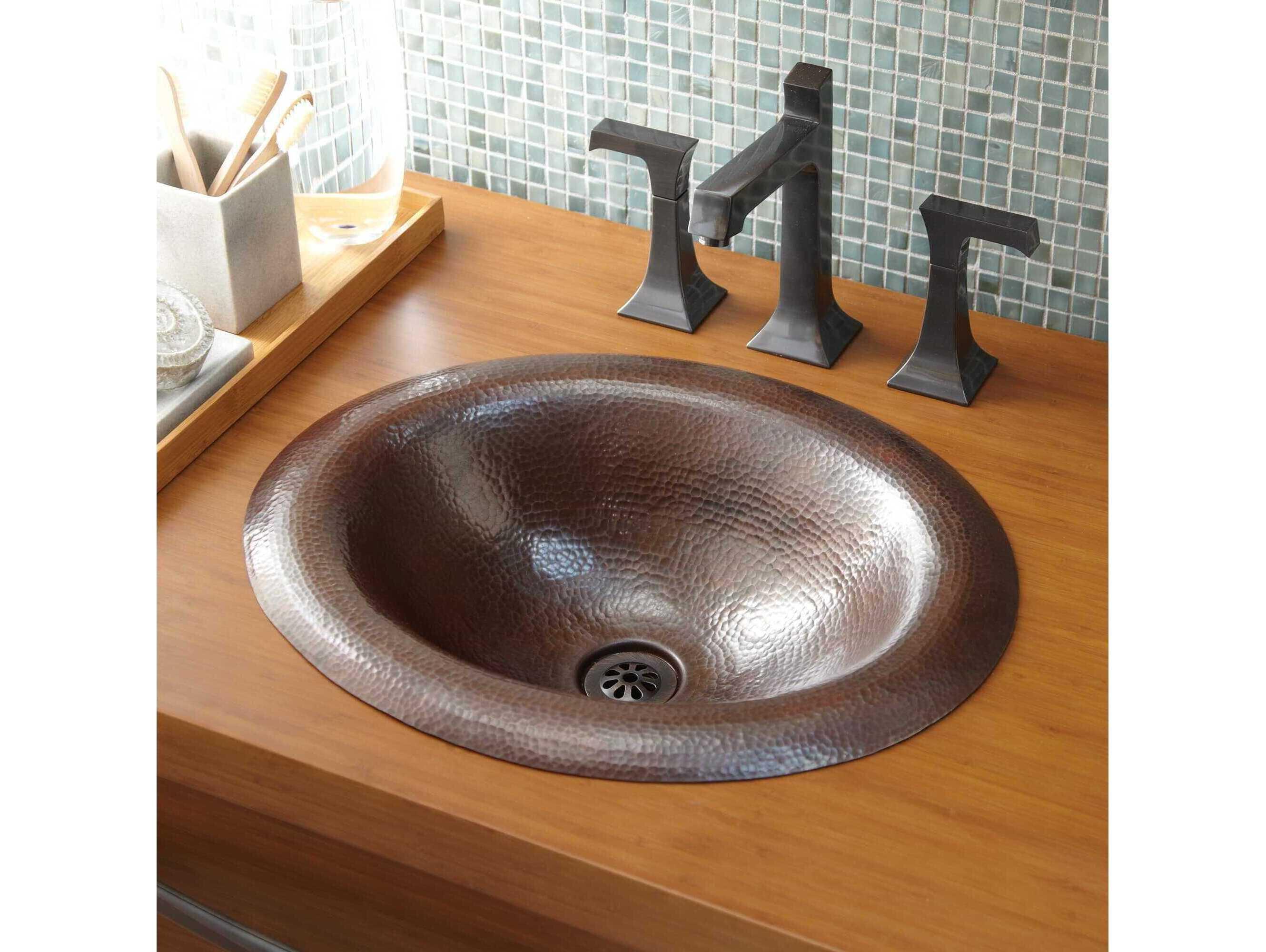 Native Trails Maestro Lotus Antique Copper Bathroom Sink