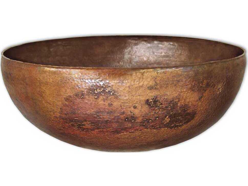 Native Trails Maestro Round Tempered Copper Bathroom Sink