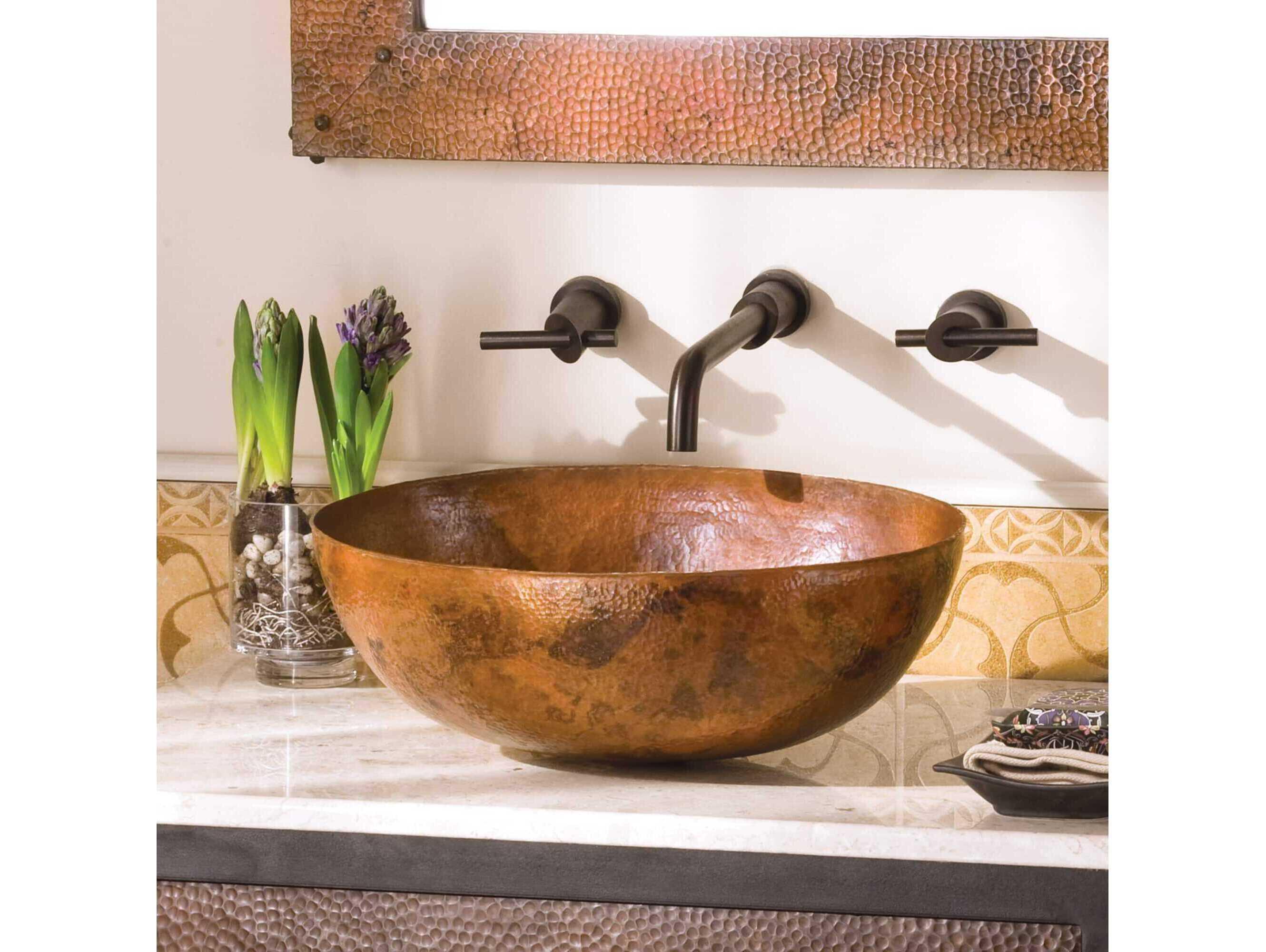 Native Trails Maestro Oval Tempered Copper Bathroom Sink