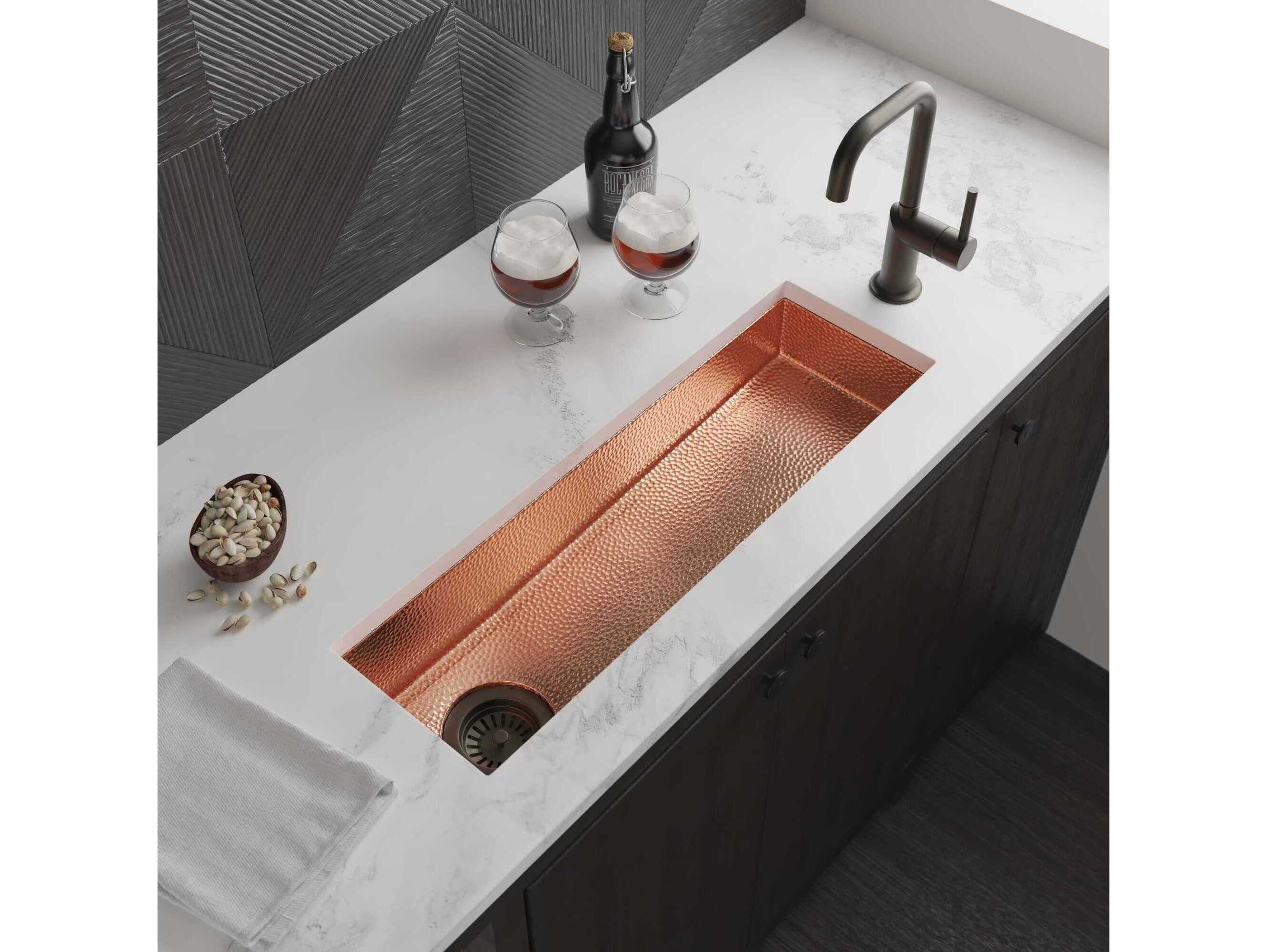 Native Trails Rio Chico Polished Copper Prep Sink