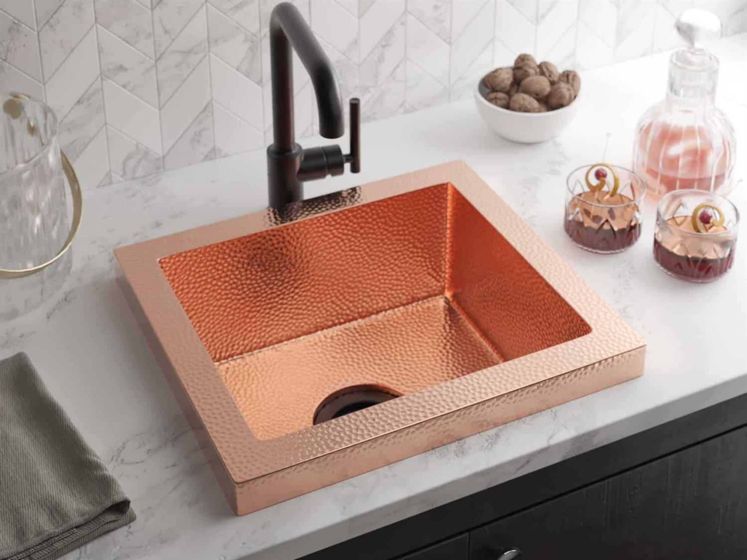 Native Trails Manhattan Polished Copper Prep Sink