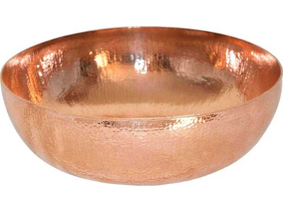 Native Trails Maestro Round Polished Copper Bathroom Sink