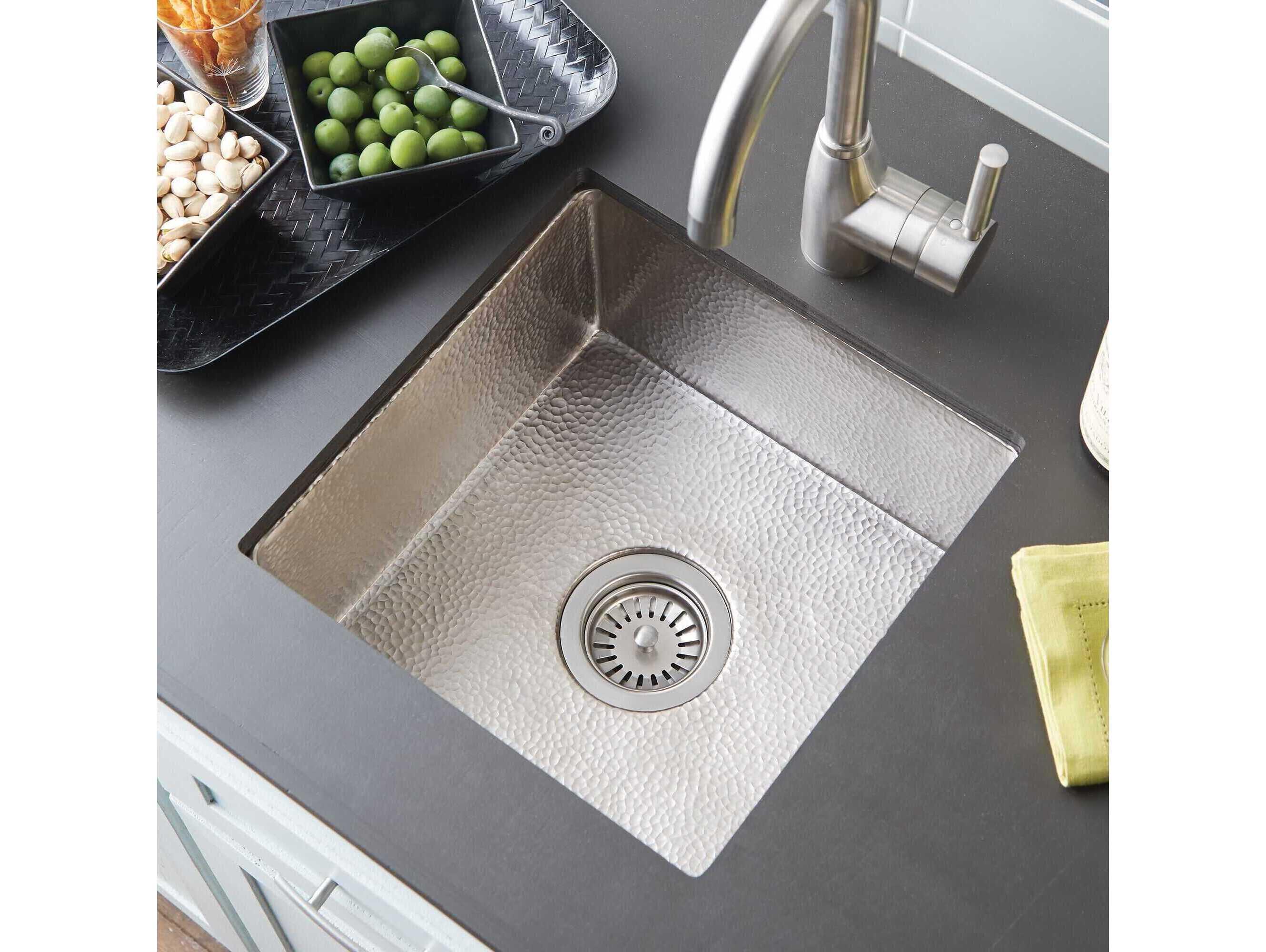 Native Trails Cantina Brushed Nickel Prep Sink