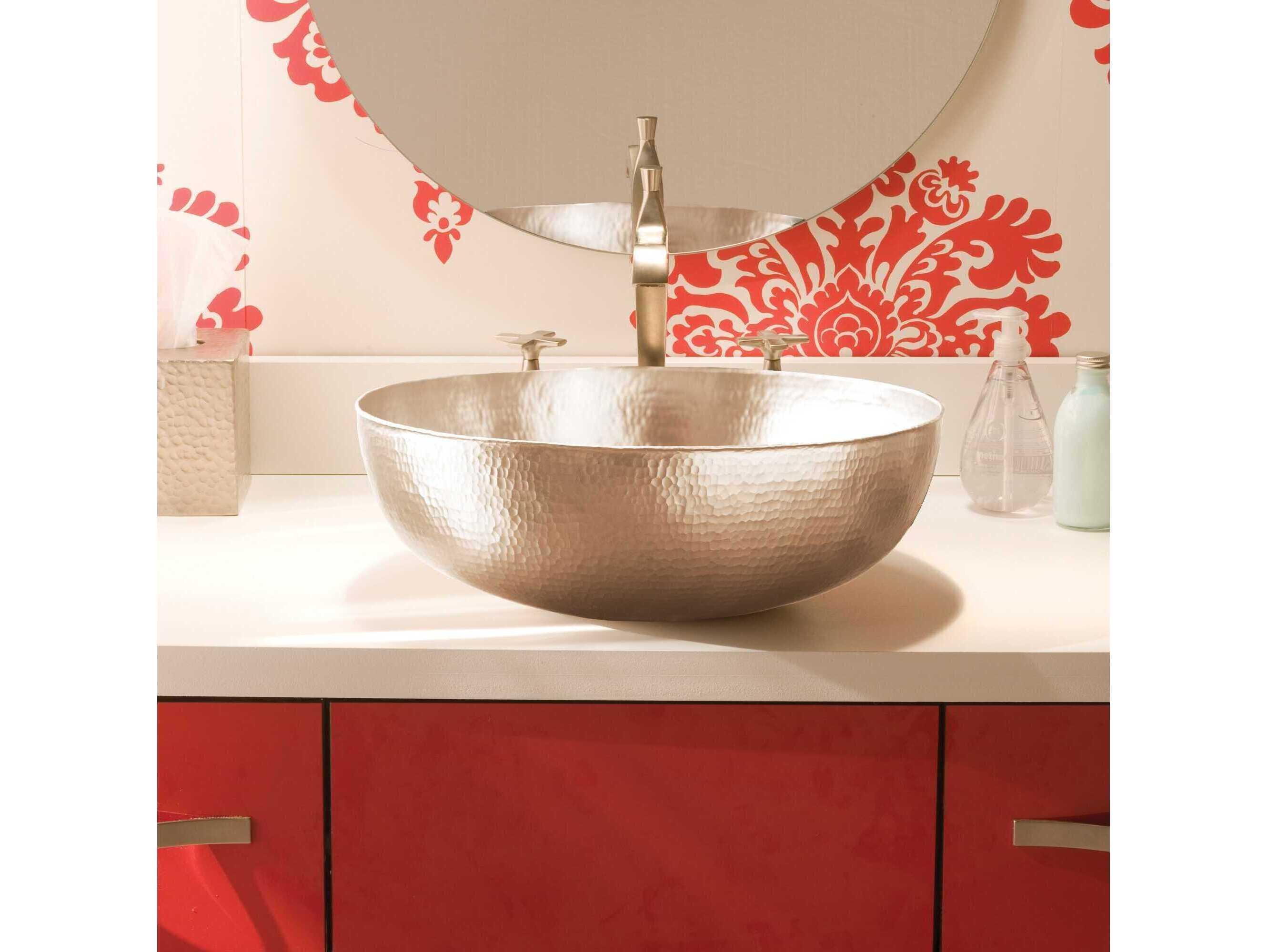 Native Trails Maestro Round Brushed Nickel Bathroom Sink