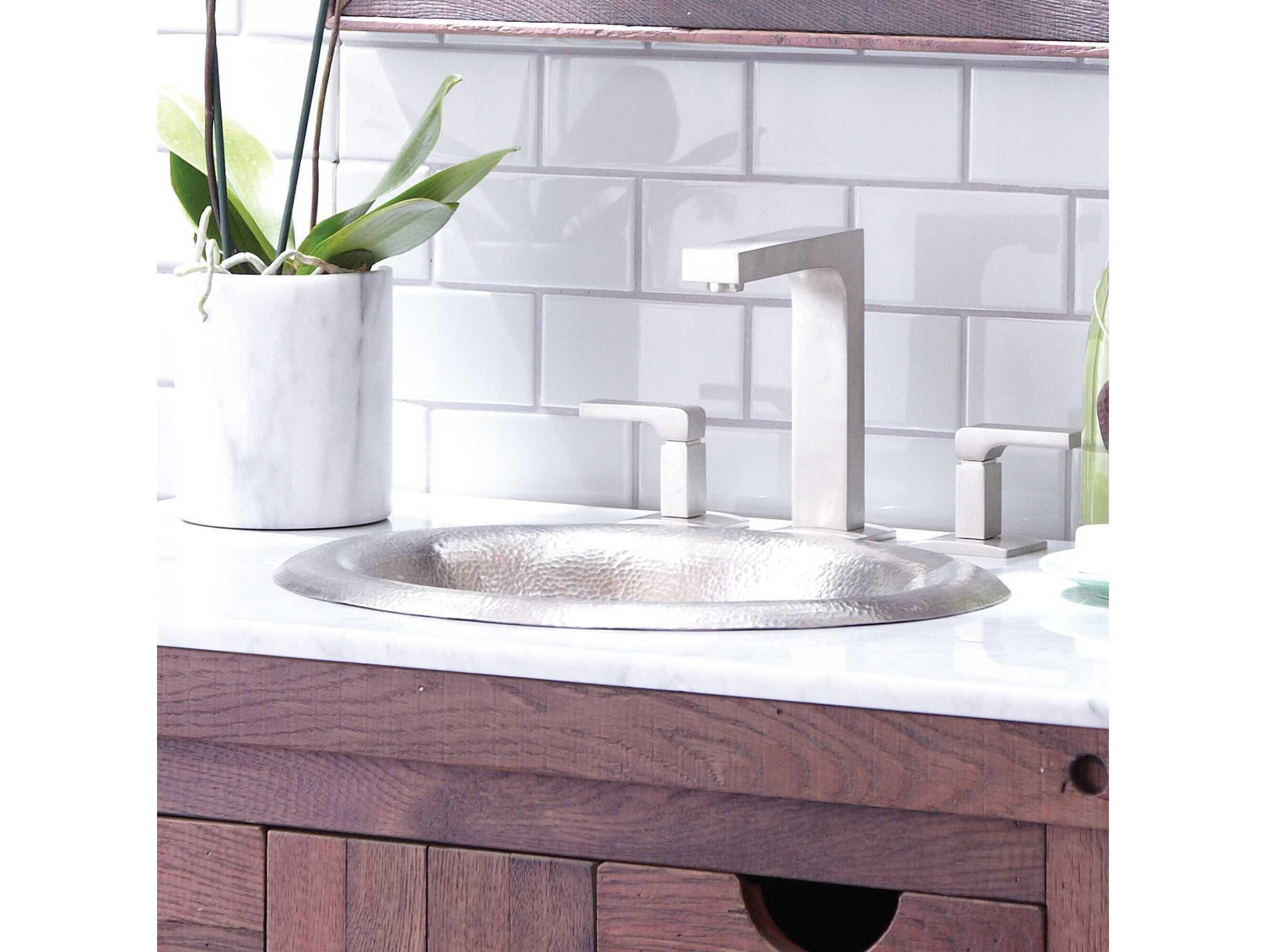 Native Trails Maestro Lotus Brushed Nickel Bathroom Sink