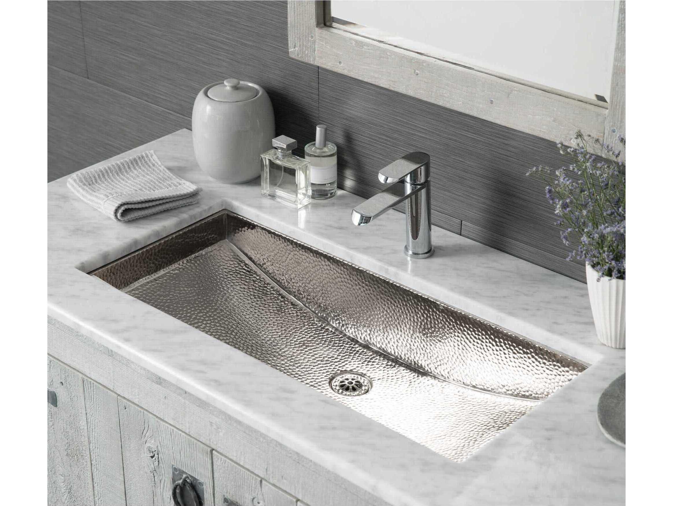 Native Trails Trough Polished Nickel Bathroom Sink