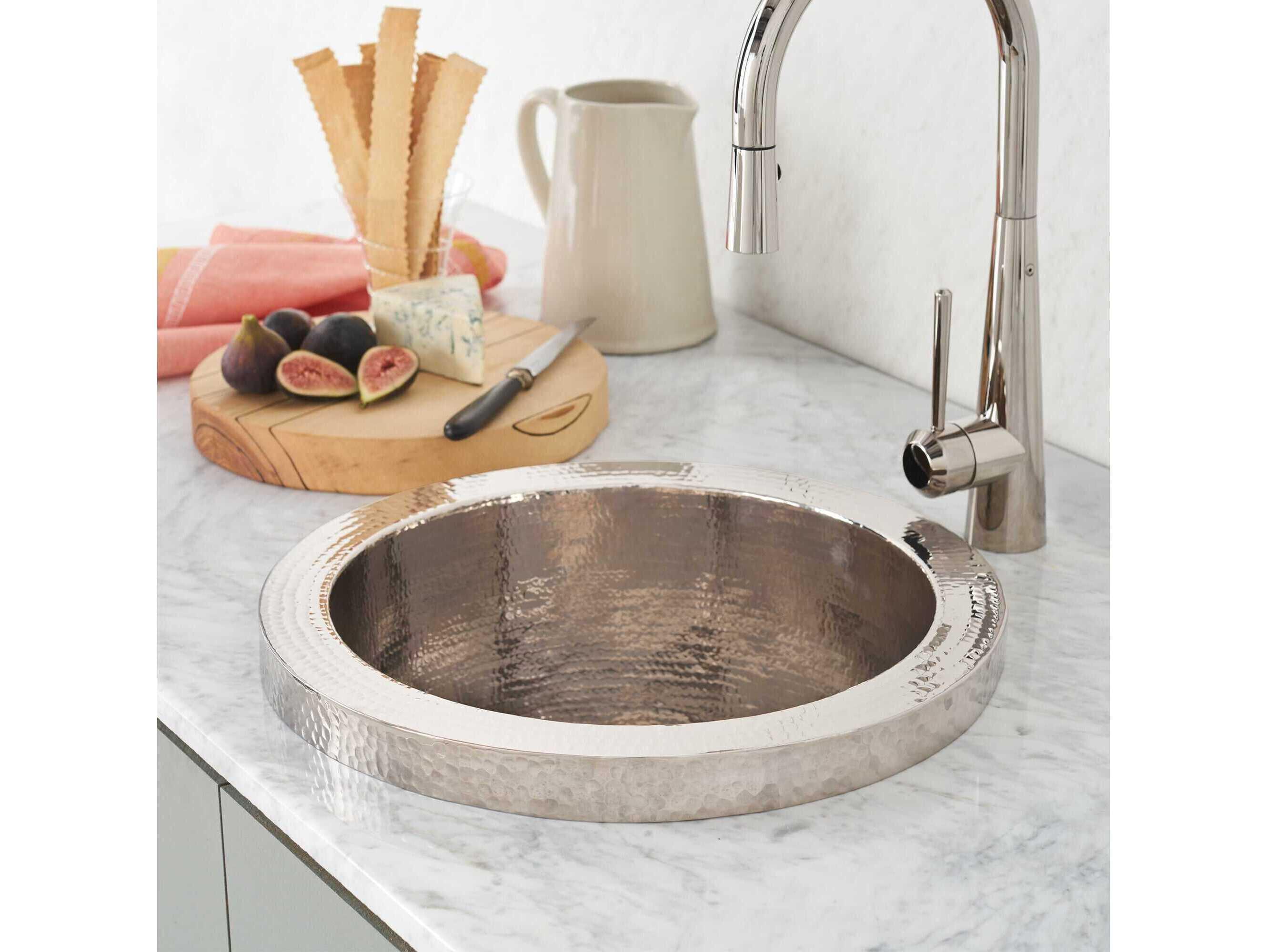 Native Trails Mojito Polished Nickel Prep Sink