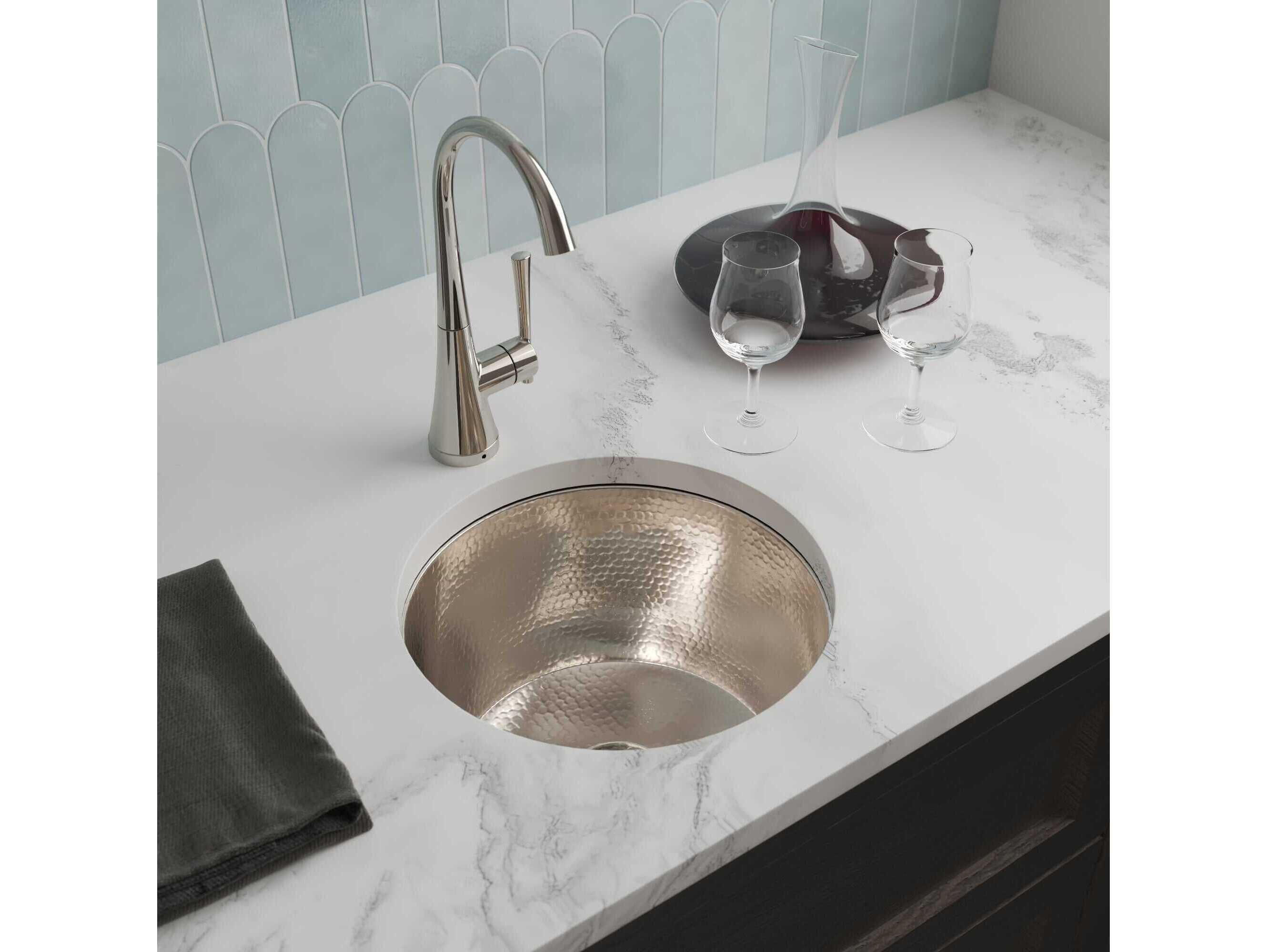 Native Trails Diego Polished Nickel Prep Sink