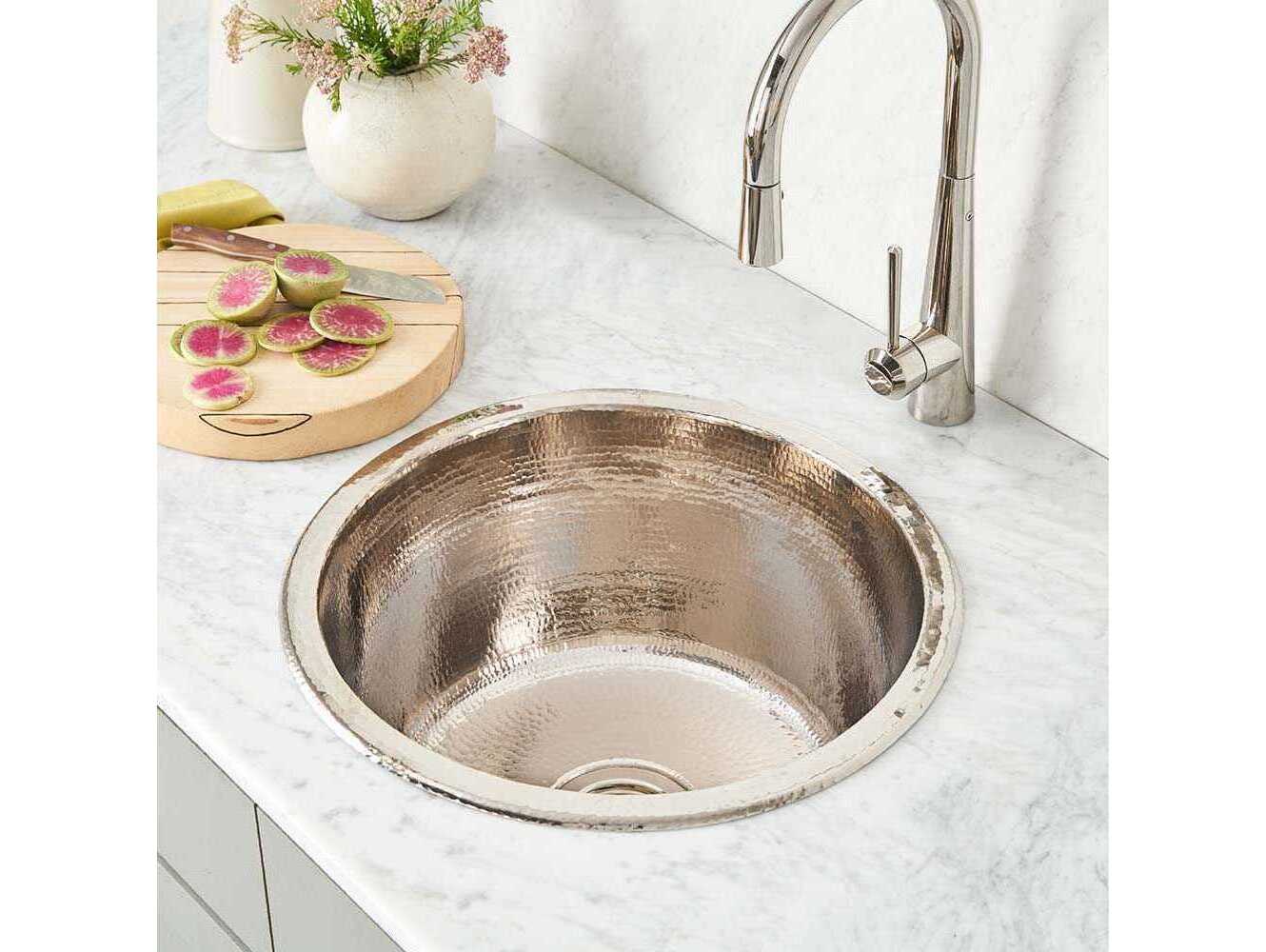 Native Trails Redondo Polished Nickel Prep Sink