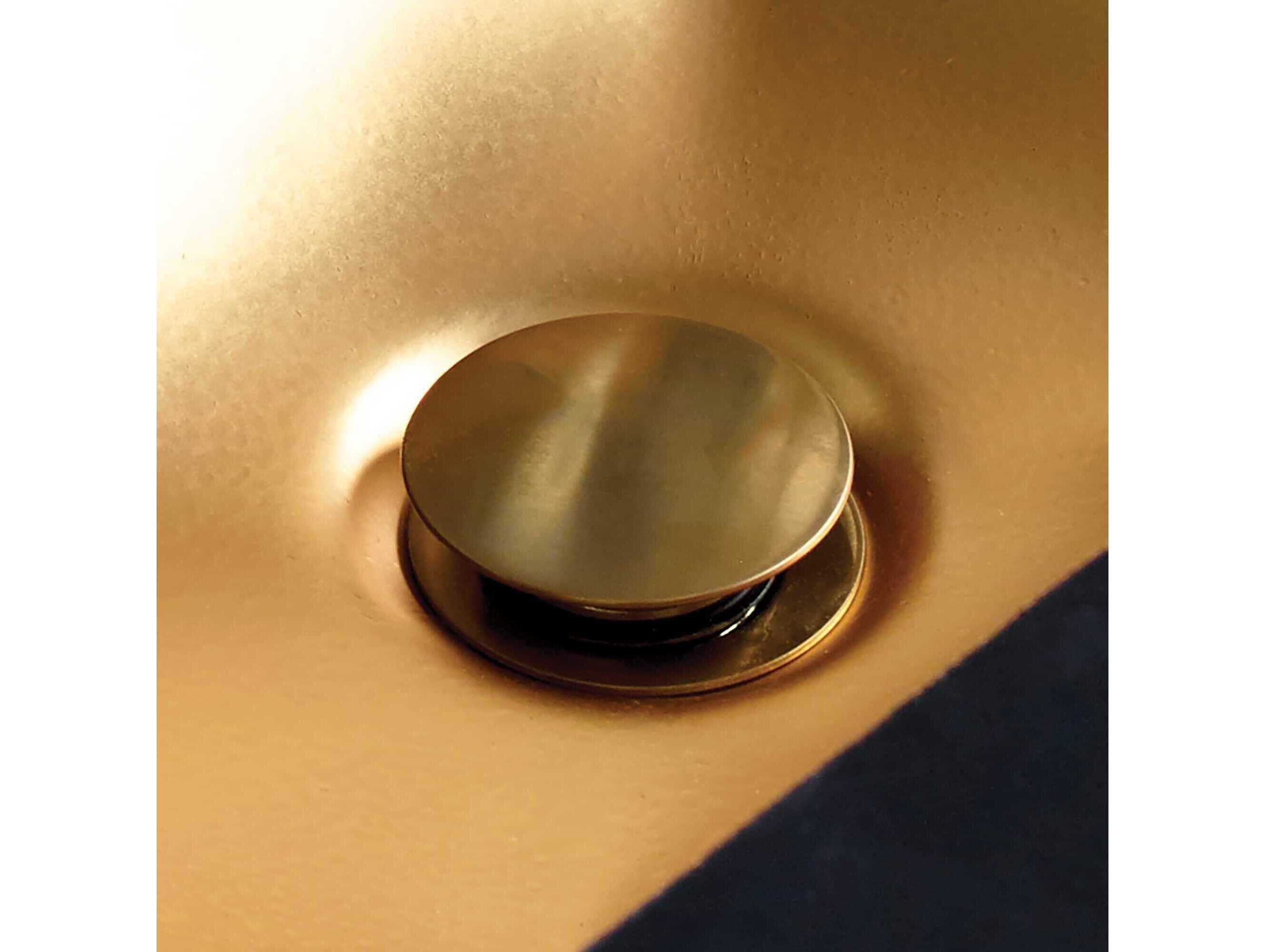 Native Trails Brushed Gold 1.5" Dome Drain