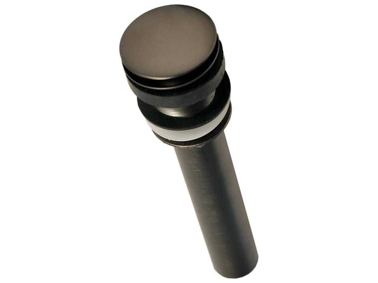 Native Trails Oil Rubbed Bronze 1.5" Push to Seal Dome Drain