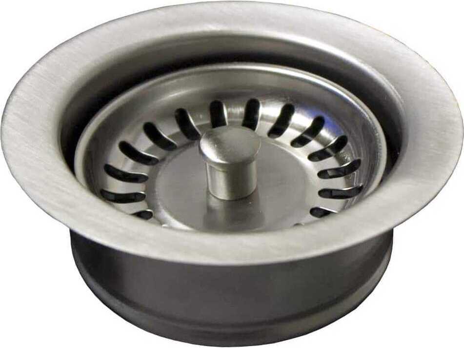 Native Trails Brushed Nickel Disposer Trim with Basket Strainer