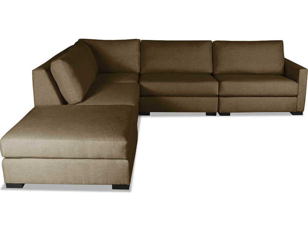 Nativa Interiors Chester 5 - Pieces RAF Upholstered Sectional Sofa with Ottoman