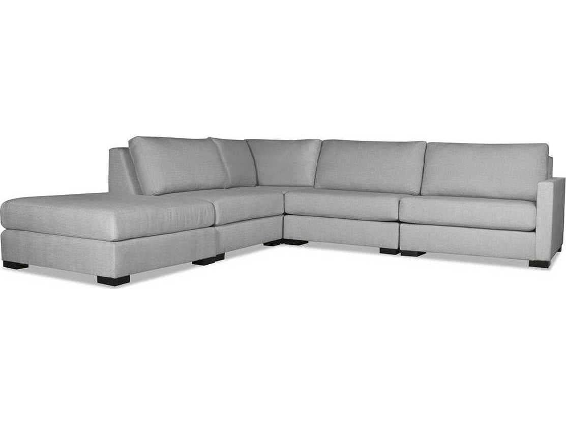 Nativa Interiors Chester 5 - Pieces RAF Upholstered Sectional Sofa with Ottoman