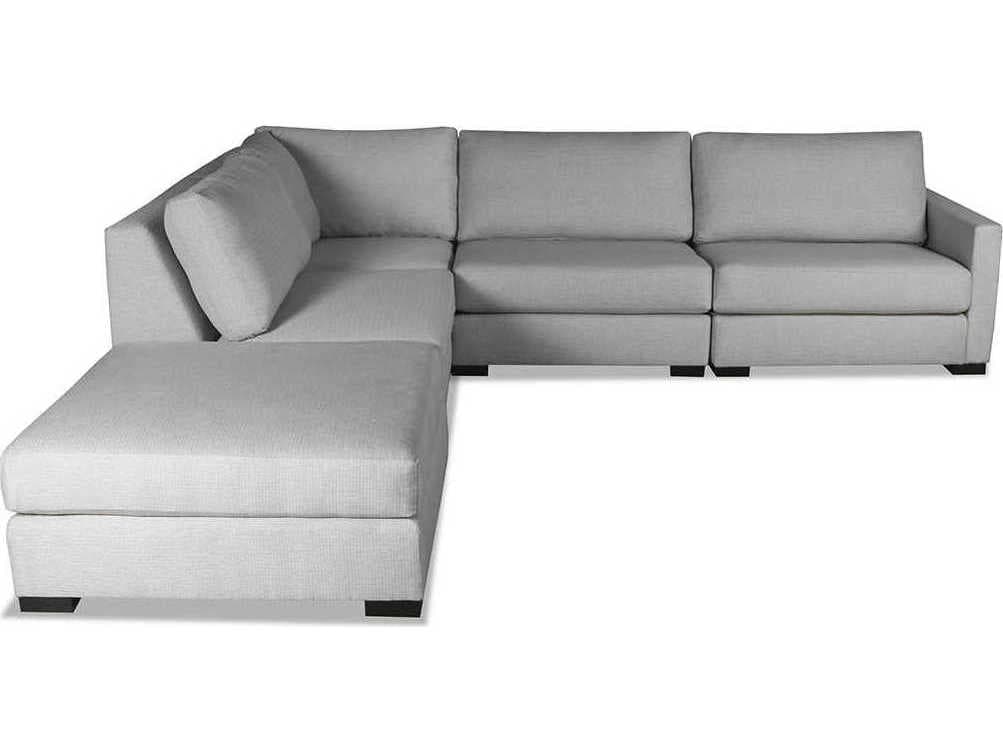 Nativa Interiors Chester 5 - Pieces RAF Upholstered Sectional Sofa with Ottoman