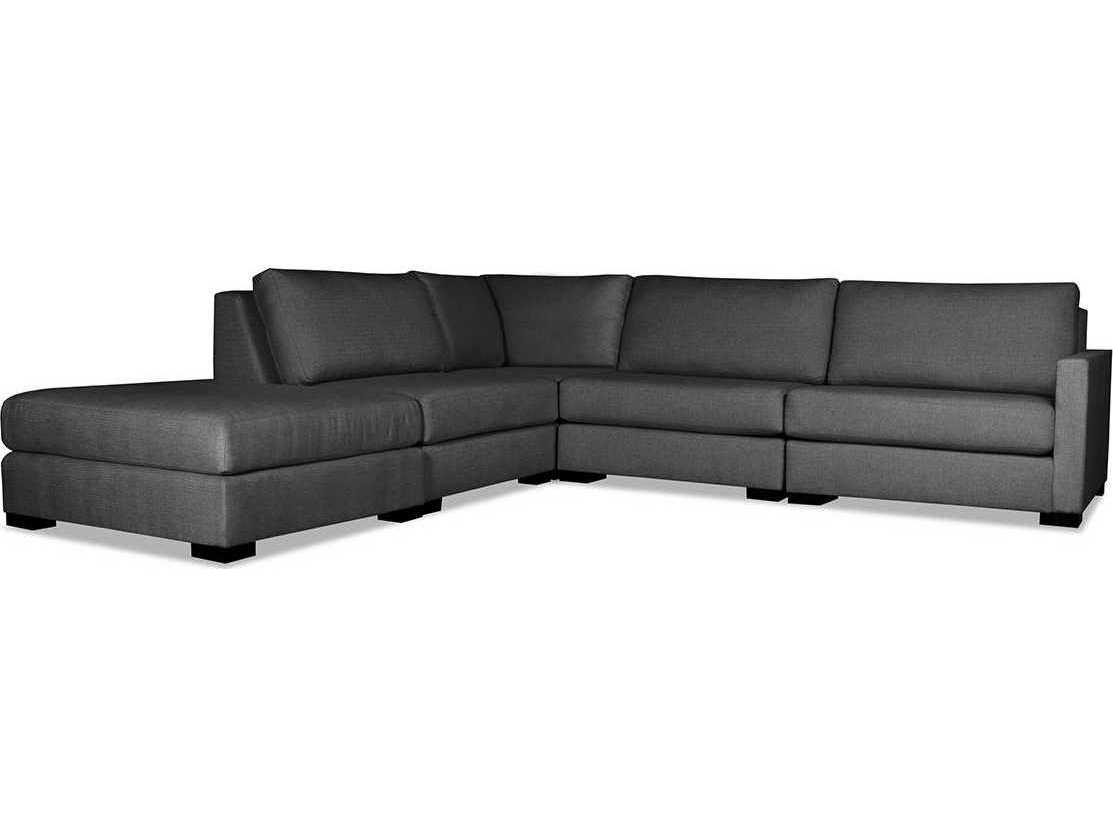 Nativa Interiors Chester 5 - Pieces RAF Upholstered Sectional Sofa with Ottoman