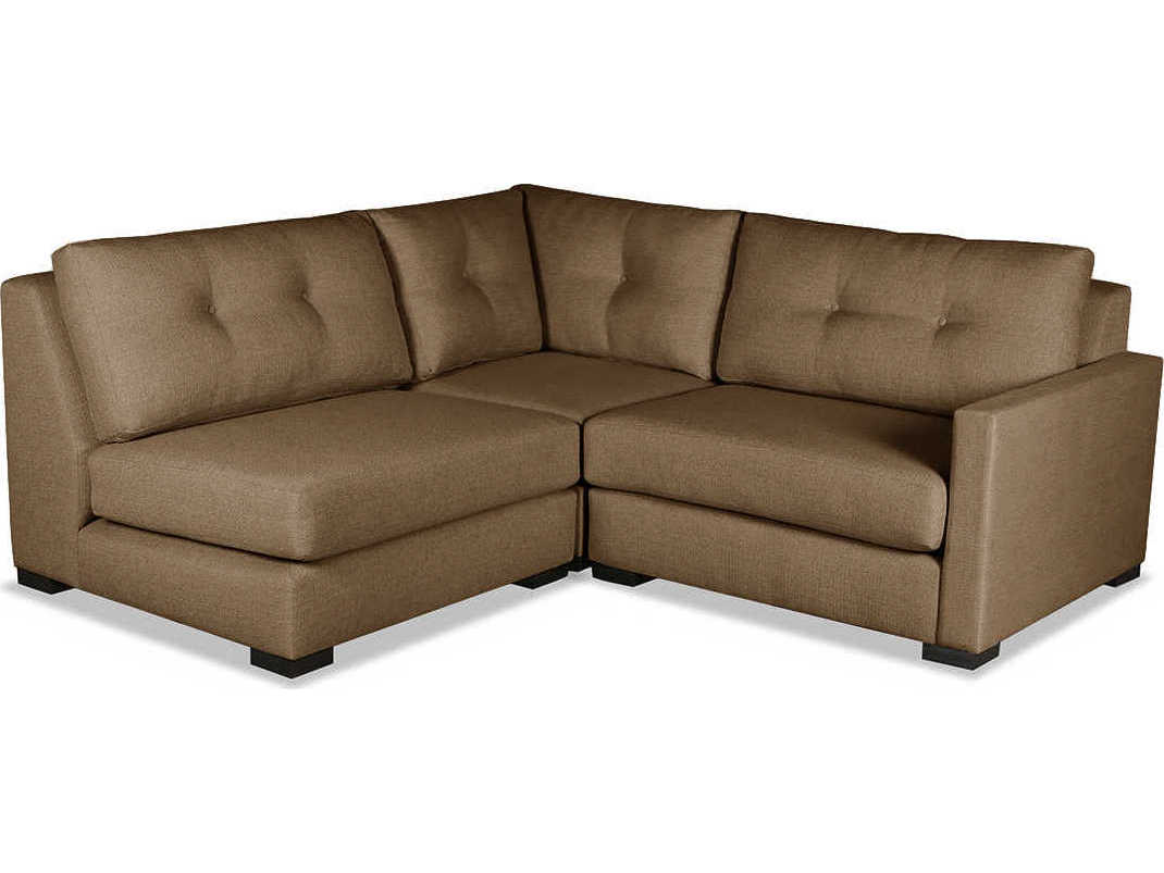 Nativa Interiors Chester Buttoned 3 - Pieces RAF Upholstered Sectional Sofa