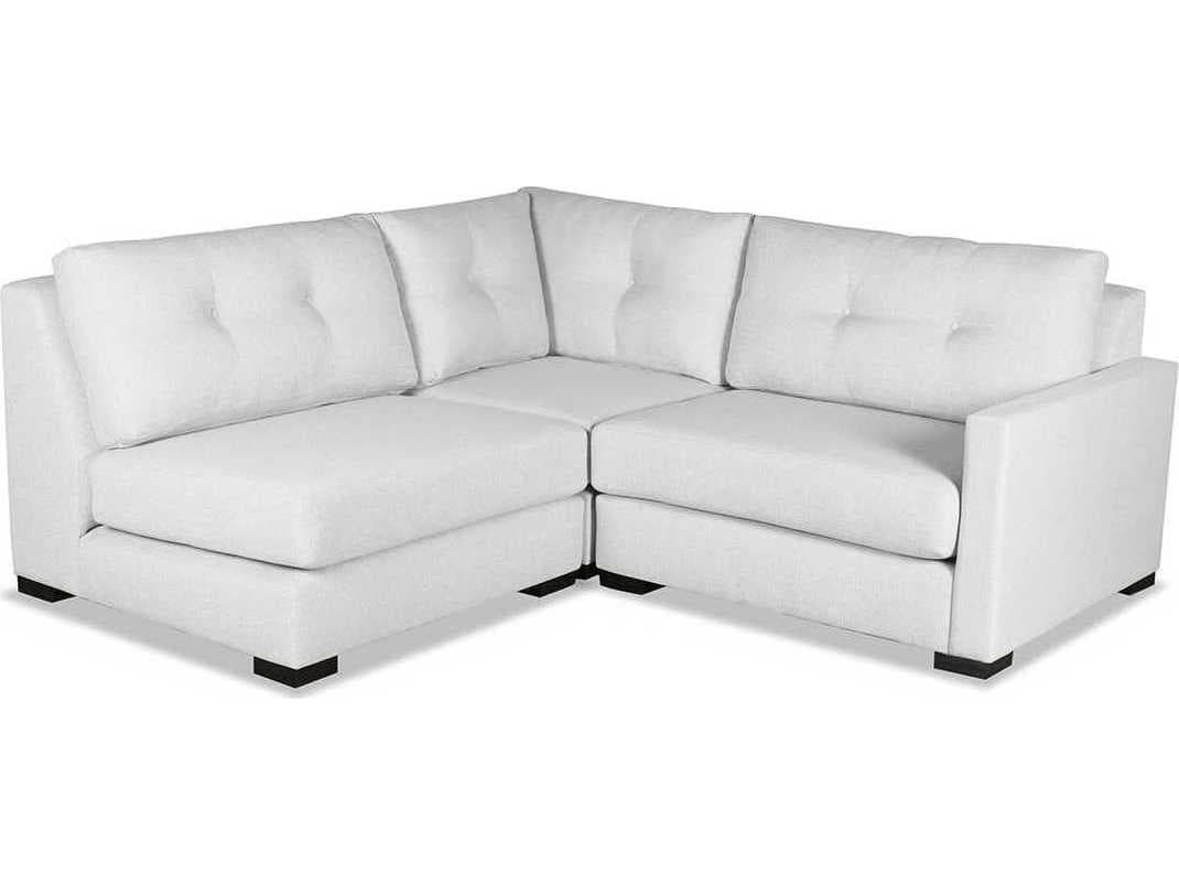 Nativa Interiors Chester Buttoned 3 - Pieces RAF Upholstered Sectional Sofa
