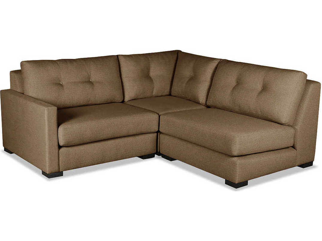Nativa Interiors Chester Buttoned 3 - Pieces LAF Upholstered Sectional Sofa