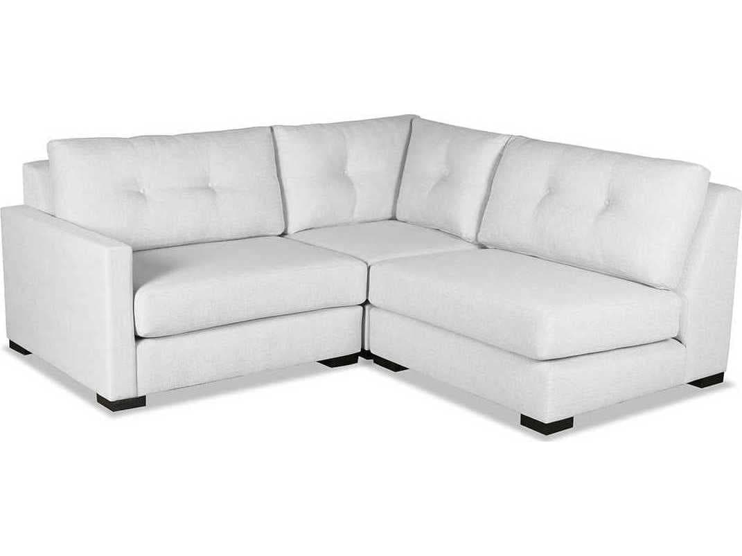 Nativa Interiors Chester Buttoned 3 - Pieces LAF Upholstered Sectional Sofa
