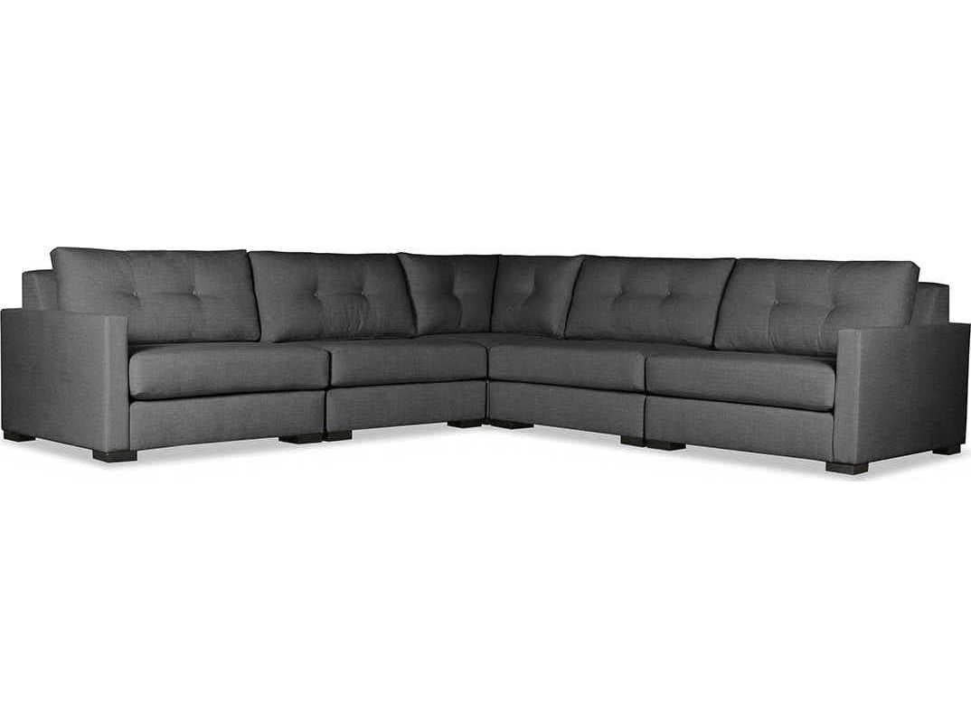 Nativa Interiors Chester Buttoned 5 - Pieces Upholstered Sectional Sofa