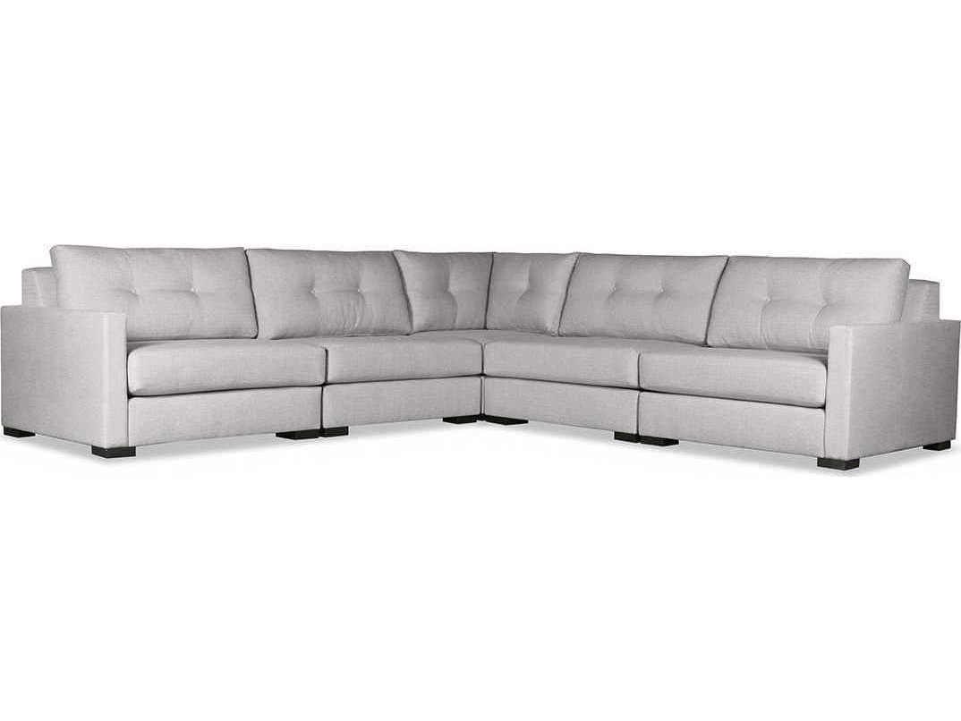 Nativa Interiors Chester Buttoned 5 - Pieces Upholstered Sectional Sofa