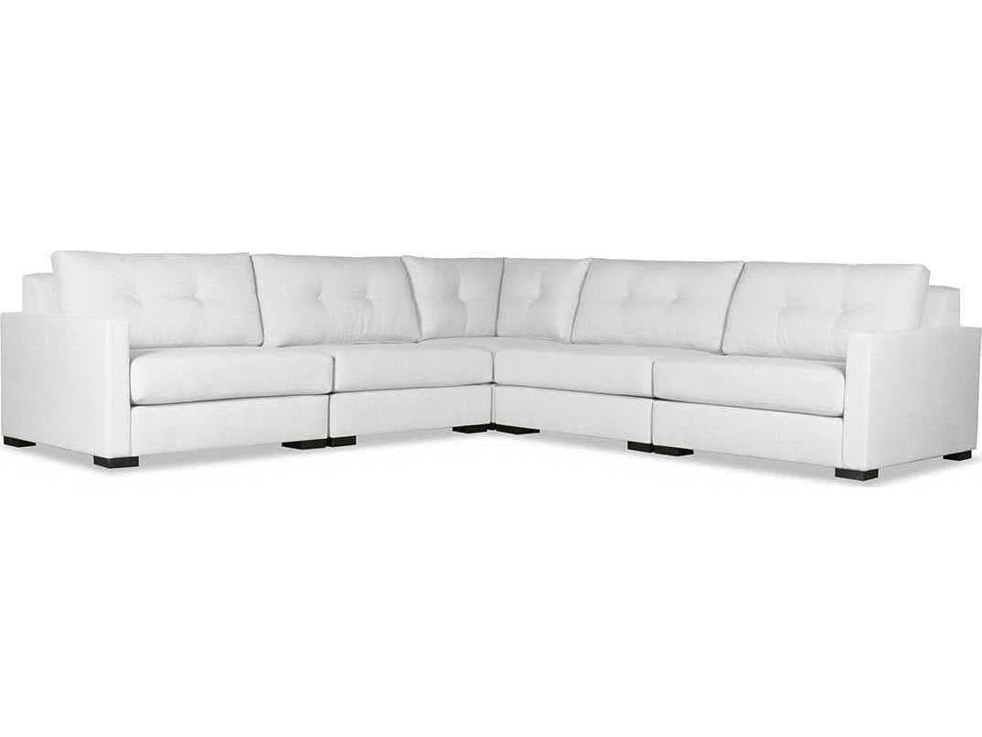 Nativa Interiors Chester Buttoned 5 - Pieces Upholstered Sectional Sofa