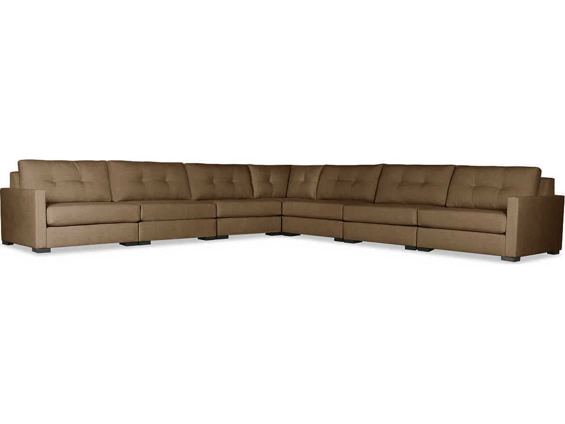 Nativa Interiors Chester Buttoned 7 - Pieces Upholstered Sectional Sofa