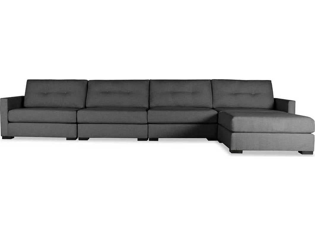 Nativa Interiors Chester Buttoned 5 - Pieces Upholstered Sectional Sofa with Ottoman