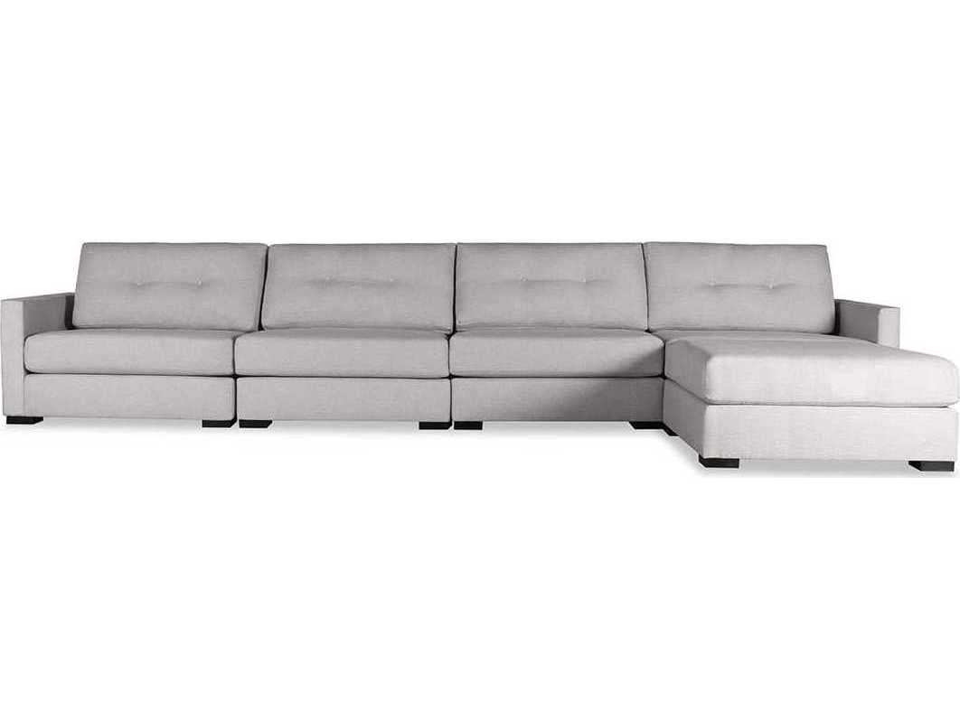 Nativa Interiors Chester Buttoned 5 - Pieces Upholstered Sectional Sofa with Ottoman
