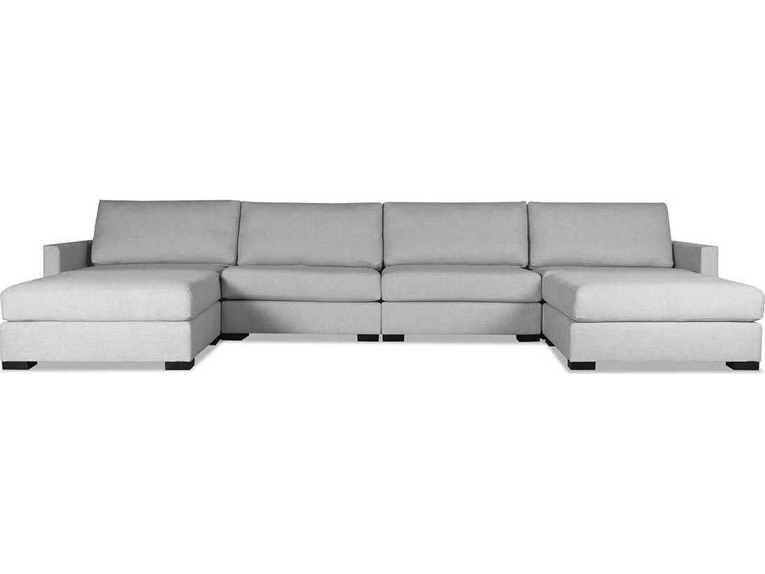 Nativa Interiors Chester 6 - Pieces Upholstered Sectional Sofa with Double Ottoman