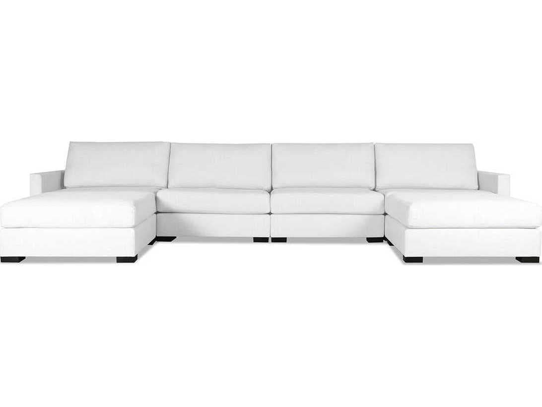 Nativa Interiors Chester 6 - Pieces Upholstered Sectional Sofa with Double Ottoman