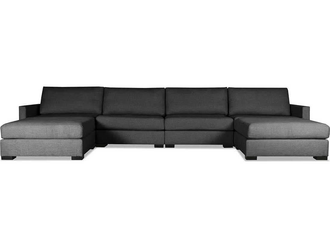 Nativa Interiors Chester 6 - Pieces Upholstered Sectional Sofa with Double Ottoman