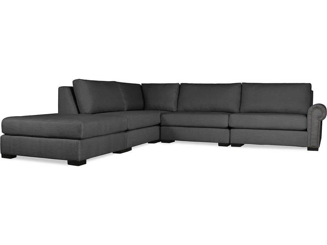 Nativa Interiors Sylviane 5 - Pieces RAF Upholstered Sectional Sofa with Ottoman