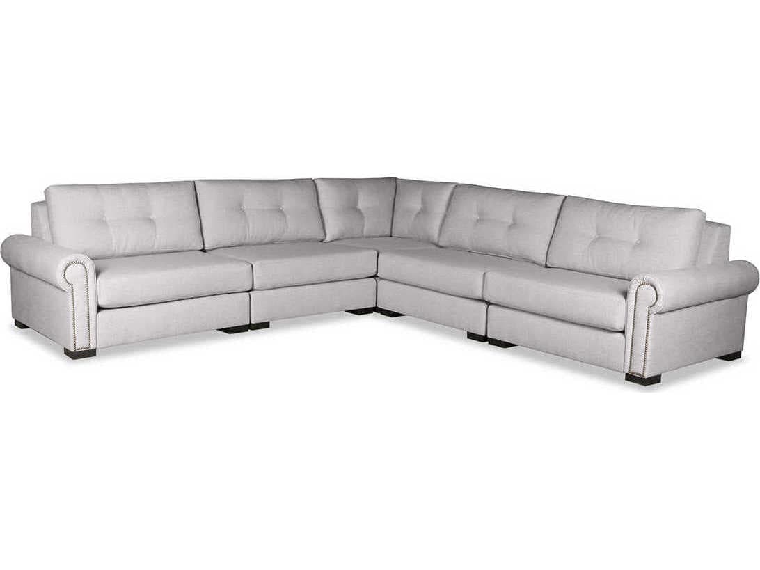 Nativa Interiors Sylviane Buttoned 5 - Pieces Upholstered Sectional Sofa