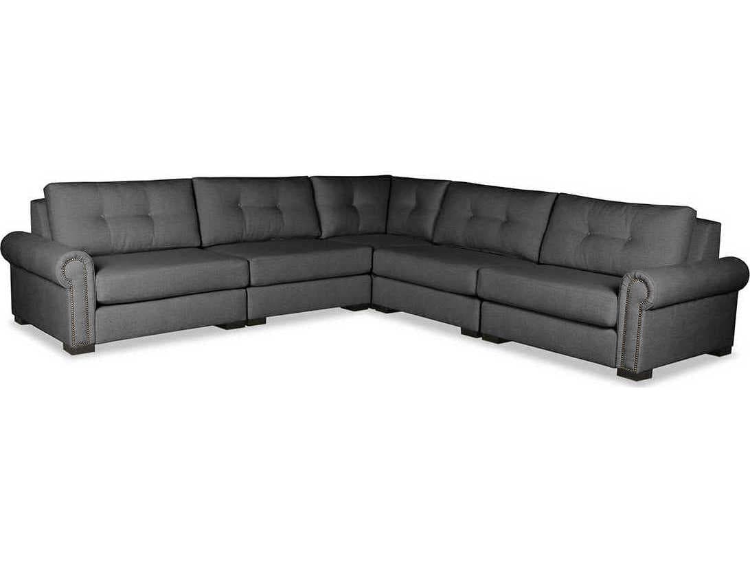 Nativa Interiors Sylviane Buttoned 5 - Pieces Upholstered Sectional Sofa