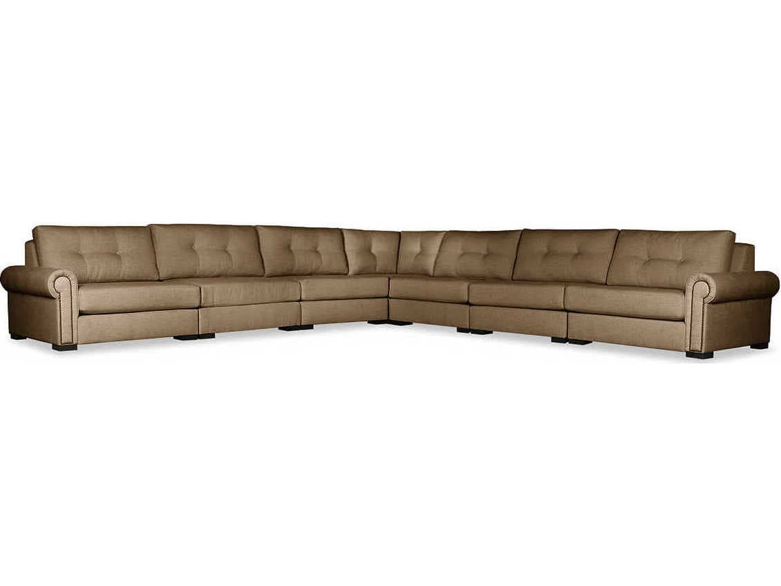 Nativa Interiors Sylviane Buttoned 7 - Pieces Upholstered Sectional Sofa