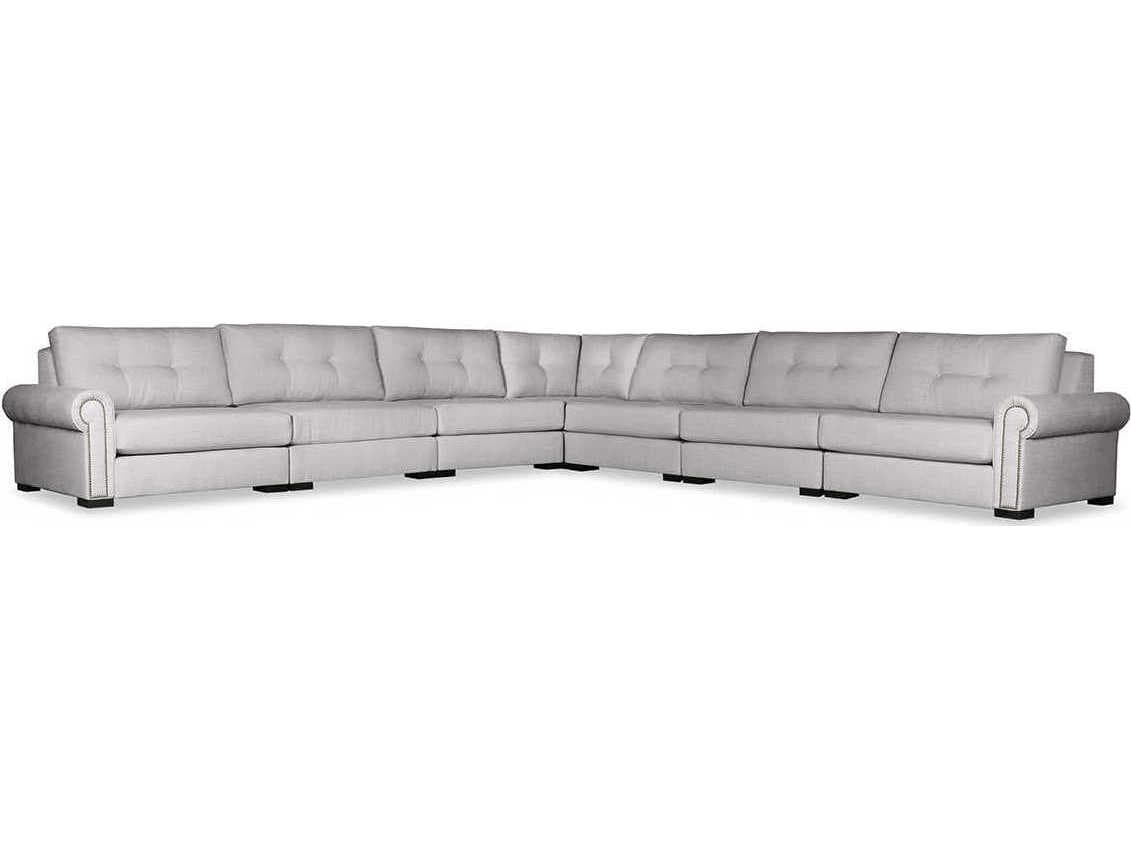 Nativa Interiors Sylviane Buttoned 7 - Pieces Upholstered Sectional Sofa