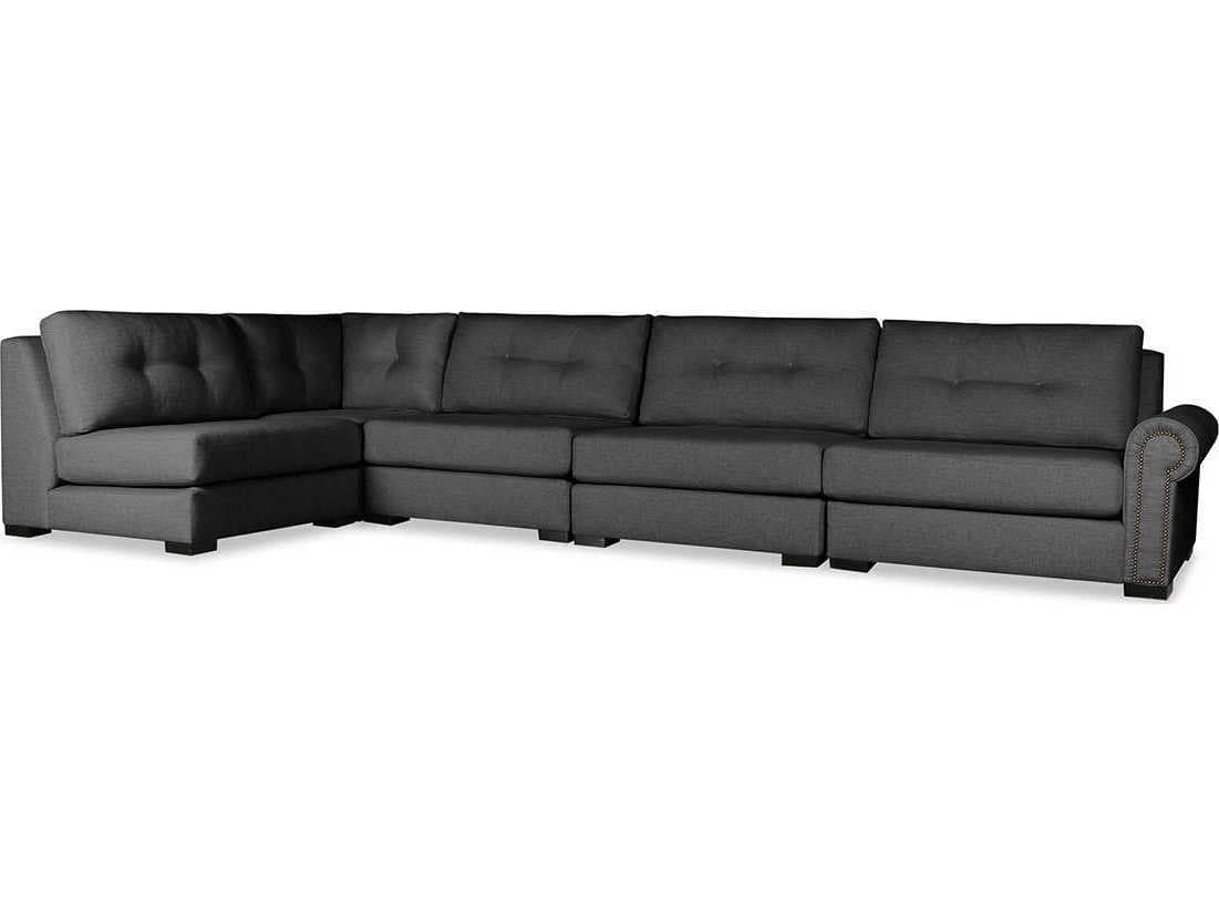 Nativa Interiors Sylviane Buttoned 5 - Pieces RAF Upholstered Sectional Sofa
