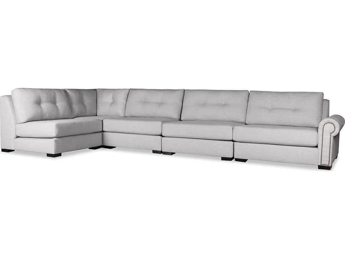 Nativa Interiors Sylviane Buttoned 5 - Pieces RAF Upholstered Sectional Sofa