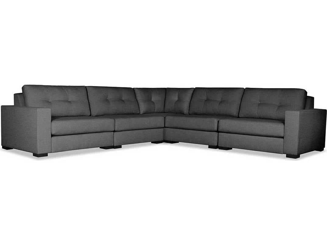 Nativa Interiors Veranda Buttoned 5 - Pieces Upholstered Sectional Sofa