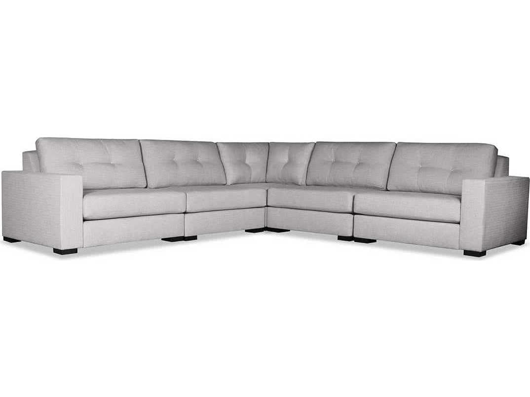 Nativa Interiors Veranda Buttoned 5 - Pieces Upholstered Sectional Sofa