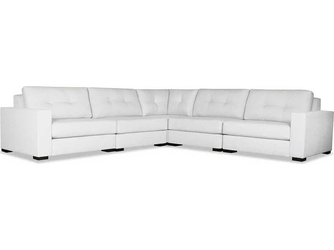 Nativa Interiors Veranda Buttoned 5 - Pieces Upholstered Sectional Sofa