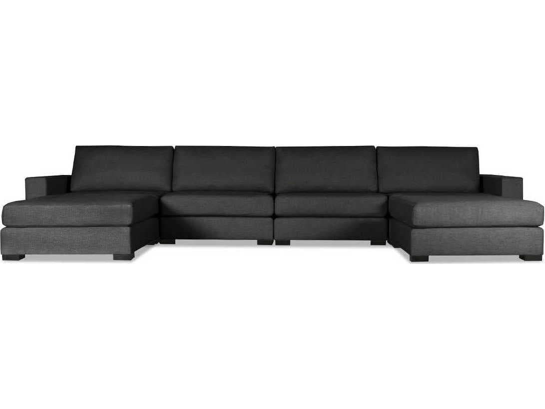 Nativa Interiors Veranda 6 - Pieces Upholstered Sectional Sofa with Double Ottoman