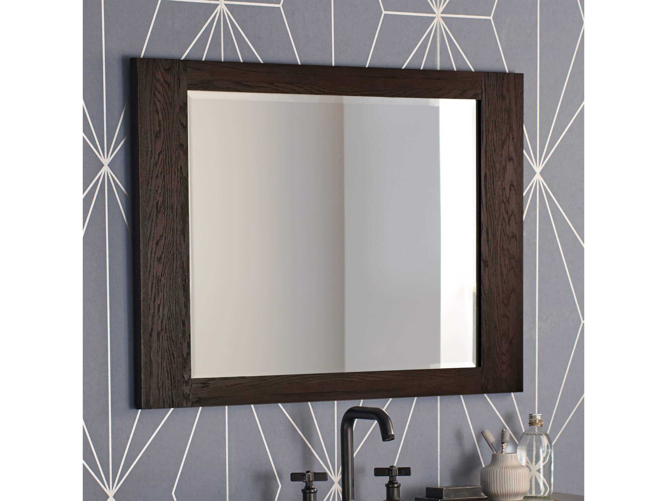 Native Trails Winemaker Charred Oak Rectangular Wall Mirror
